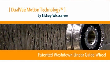 DualVee® Washdown Linear Guide Wheel: Animation