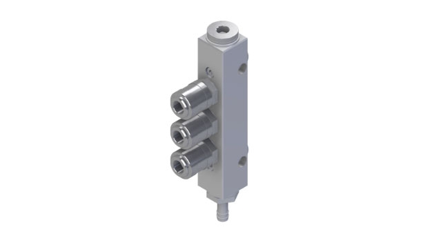 Pneumatic 3-way distributor