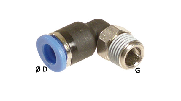 90° elbow male connectors