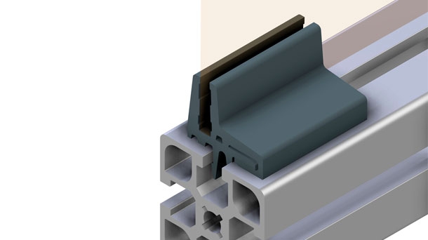 Panel holder and clamp profile