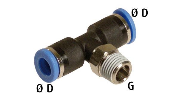 Male branch tee connectors