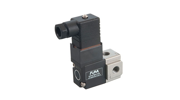 3/2-way solenoid vacuum valve, directly controlled