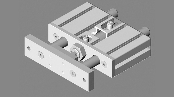 Cilindros pneumáticos guiados