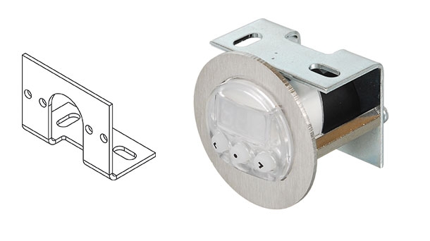 Mounting frame and brackets for front panel mounting