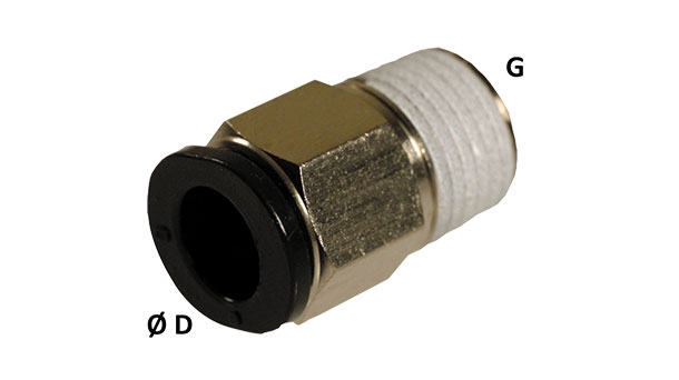 Straight male stud connectors