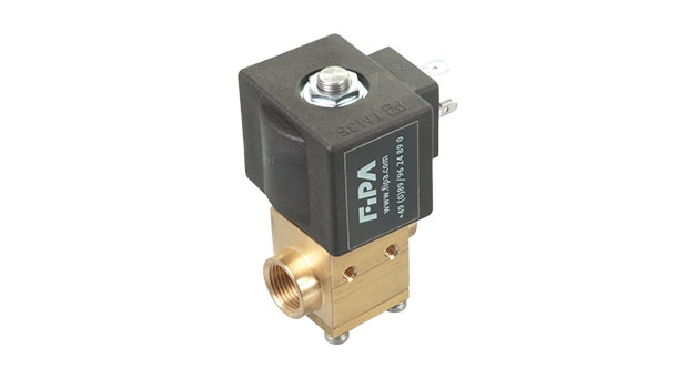 3/2-way solenoid vacuum valve, directly controlled