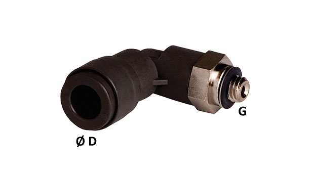 90° male elbow connectors